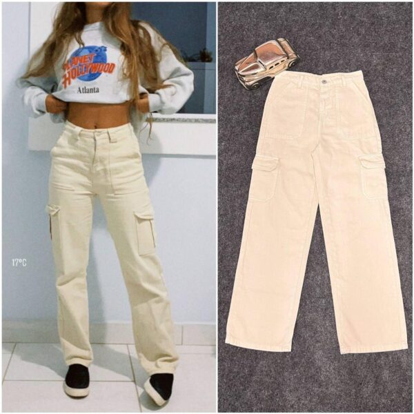 Six Pockets Wideleg Flared Denim Jeans 👖 - Image 4