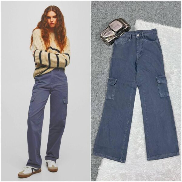 Six Pockets Wideleg Flared Denim Jeans 👖