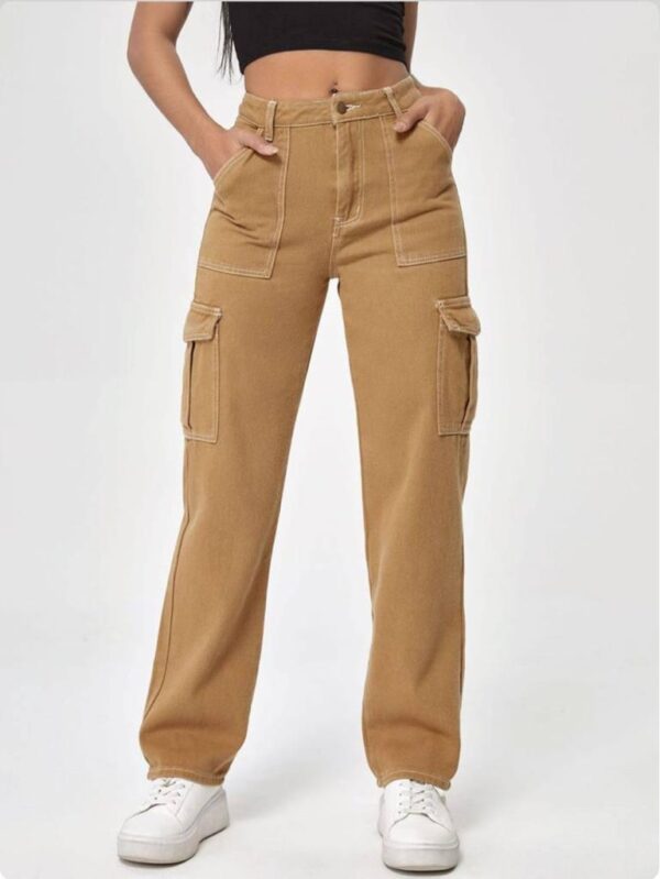 Six Pockets Wideleg Flared Denim Jeans 👖 - Image 5