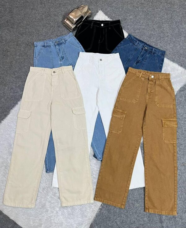 Six Pockets Wideleg Flared Denim Jeans 👖 - Image 6