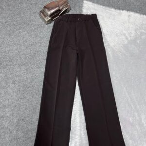 High-Waist Type:- Non Stretch.  Colors:- Brown, Black, Navy Blue, Dark Grey, Light agrey, Pink, White, Cream.